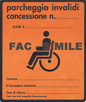 contrassegno disabili